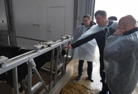 Виталий Хоценко дал старт новому животноводческому комплексу в Марьяновском районе Омской области