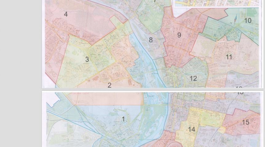 Схема избирательных округов определяется