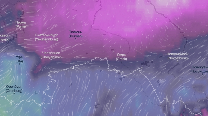 Карта циклонов омск