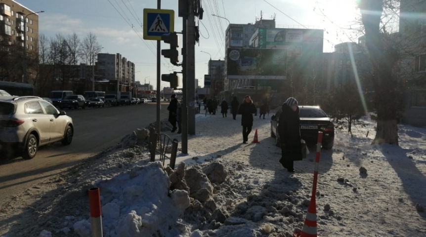 17 01 2017. Красный путь сбили пешехода в Омске.