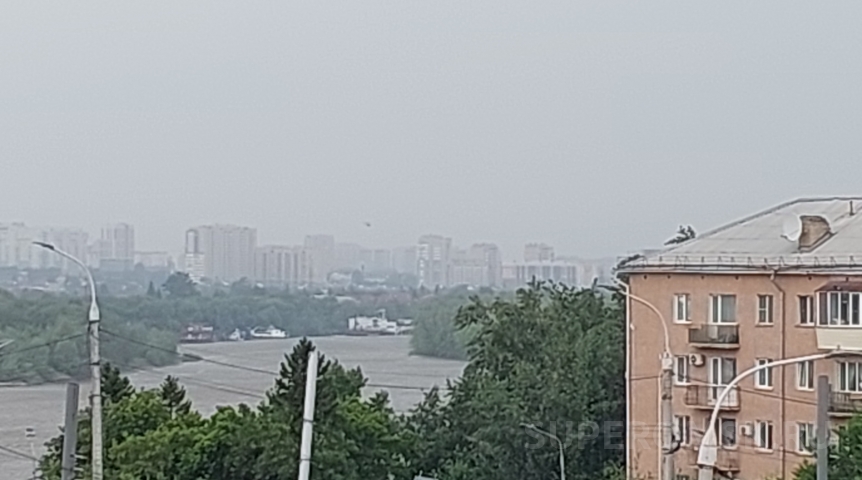 Общество Омск сильно затянуло смогом