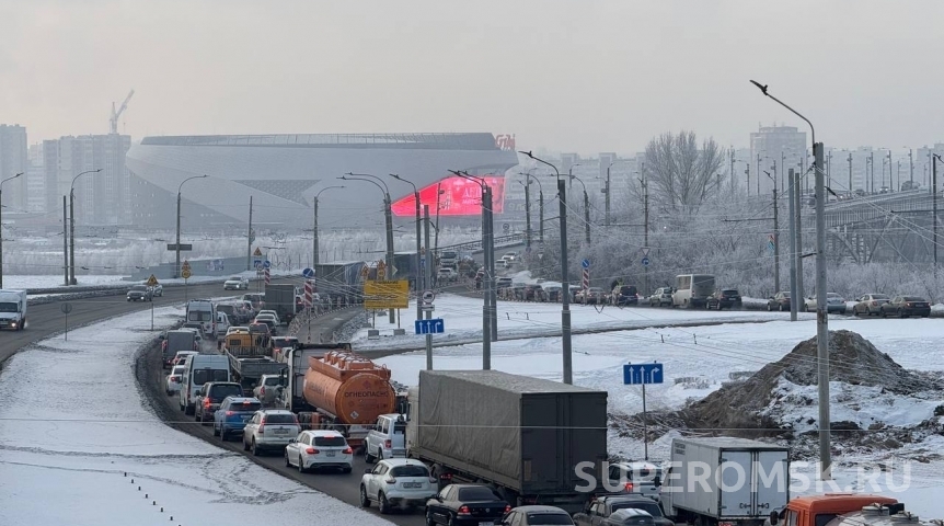 Мост у омского Телецентра станет временно недоступным перед сменой схемы движения