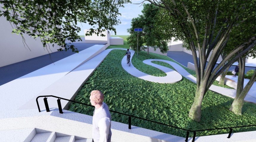 Появились эскизы преображения участка набережной омского Иртыша