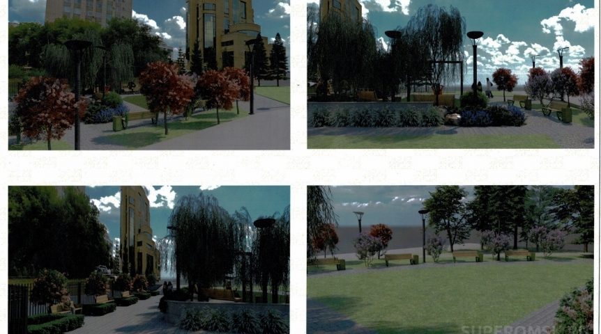 Стартуют работы по обновлению сквера на границе двух округов Омска