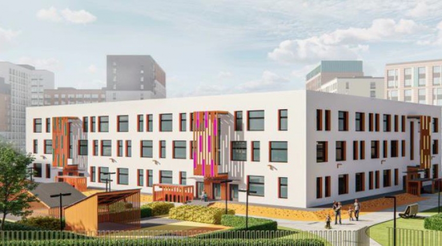 Омичам показали будущий детсад на Левобережье