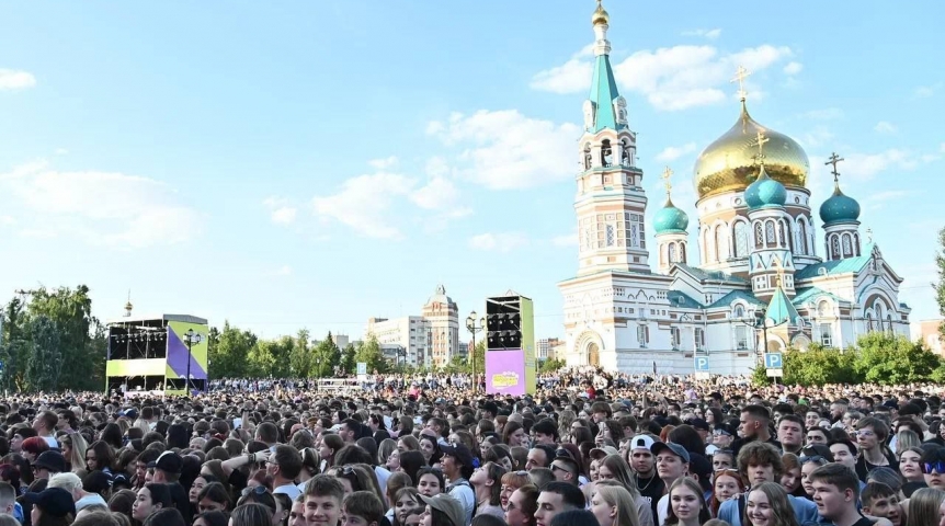 Главный концерт в честь Дня молодежи в Омске собрал более 150 тысяч зрителей