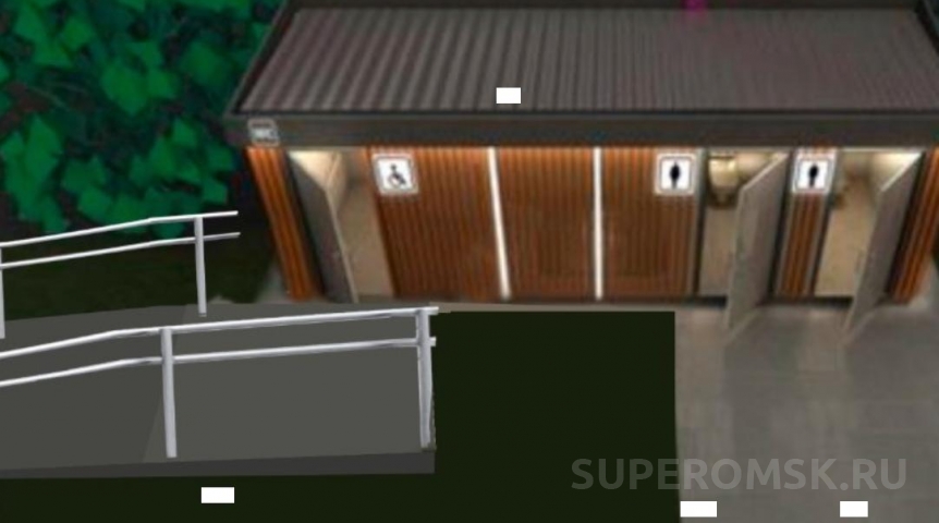 Омскому «Пешеходному Любинскому» утвердили дизайнерский бесплатный туалет