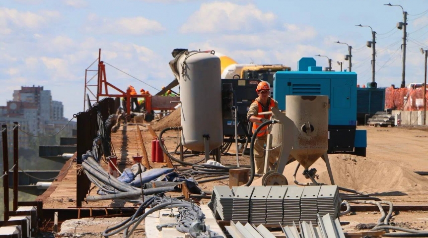 Ремонт моста у Телецентра в Омске обещают завершить раньше срока