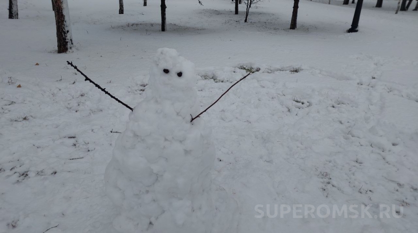 Названа дата первого снега в Омской области