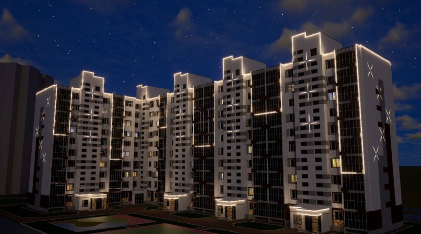 В Амуре Омска построят новый дом с дефицитом «трешек»