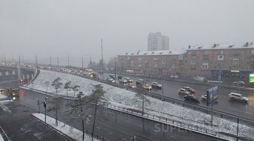Первый снегопад в Омске будет усиливаться