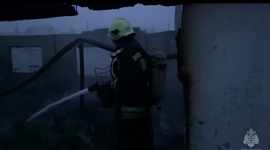 В Омской области сгорела ферма с телятами