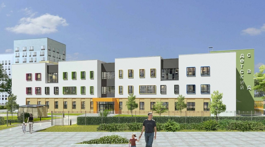 Шелест показал облик будущего детсада в новом микрорайоне Омска