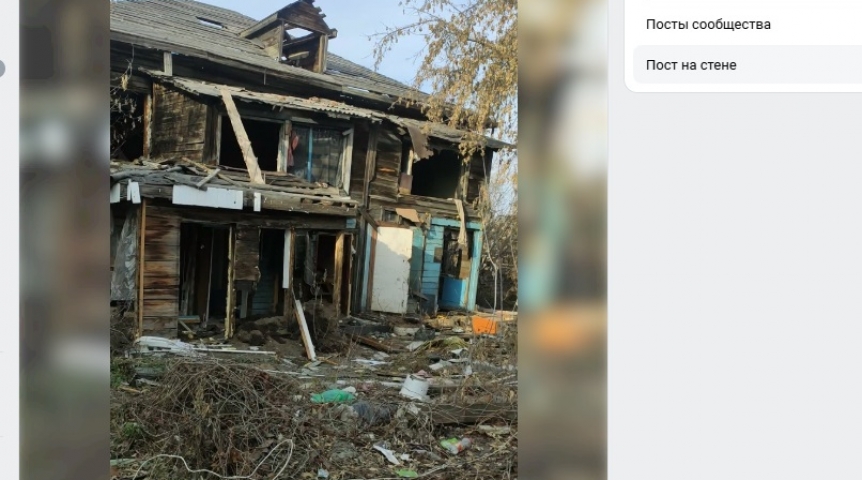 В мэрии Омска назвали сроки сноса рассыпающегося дома в Кировском округе