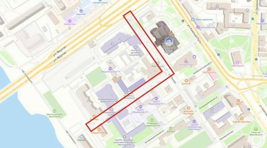 В центре Омска временно ограничат движение из-за соревнований по фигурному катанию