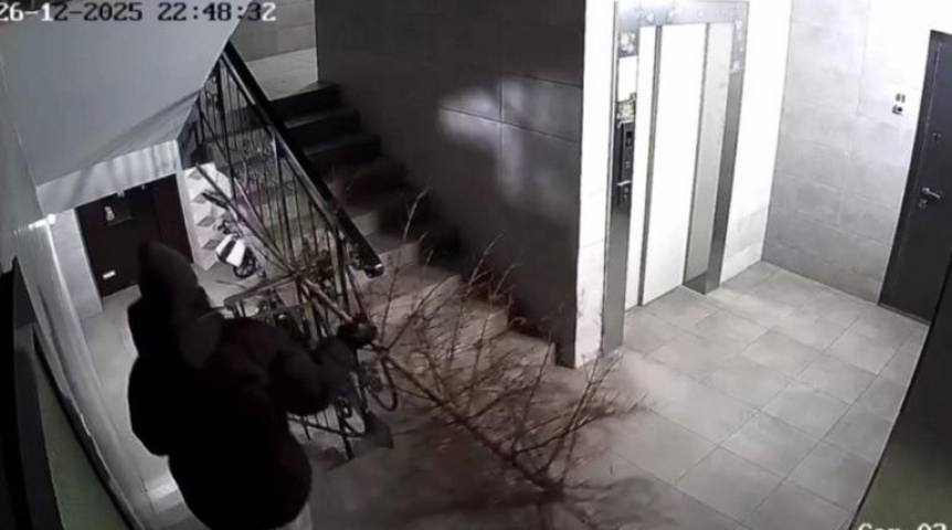 Первый сдался: омичку засняли с елкой со встречи 2025 года