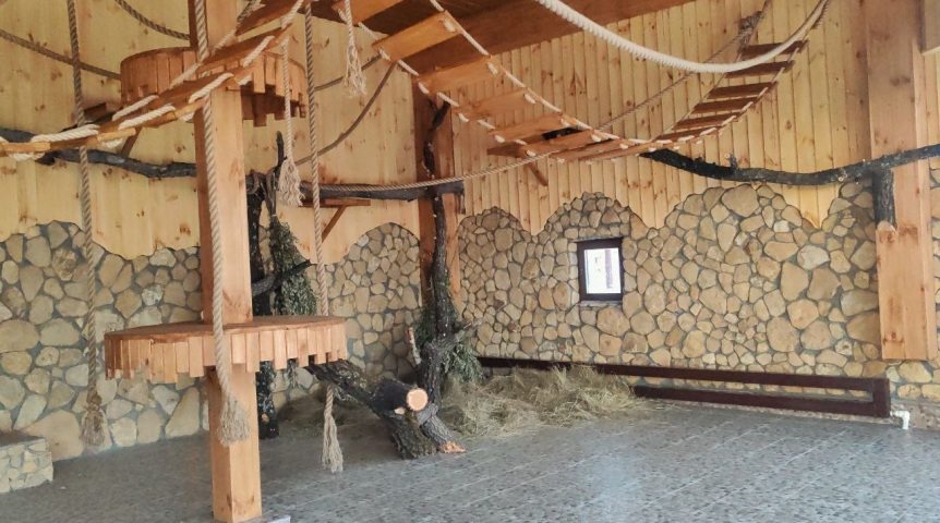 В Большереченском зоопарке заселили первую в регионе «коммунальную квартиру»