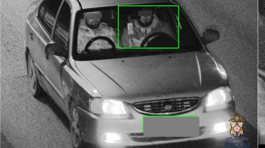 На Левобережье Омска на камеру попала машина с двумя рулями