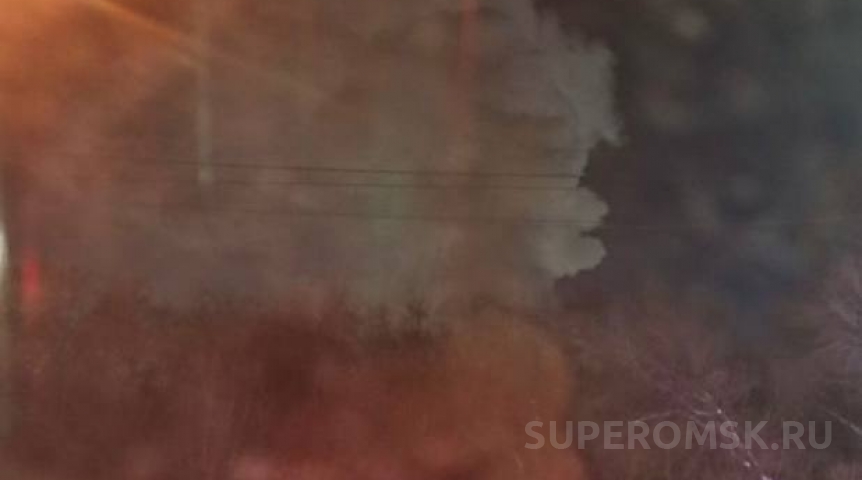 На территории госпиталя в центре Омска произошел пожар