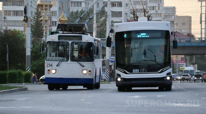 В Омске пустят два новых троллейбуса и изменят схему третьего