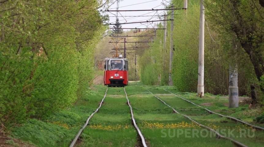 Износ трамвайных путей в Омске достиг 88 %