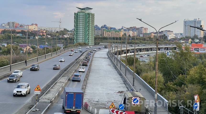 Стали известны сроки перекрытия развязки у Фрунзенского моста в Омске