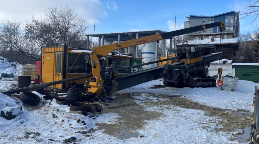 Омский водоканал продолжает строительство нового дюкера через Омь