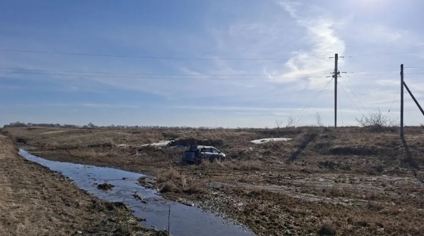 В полиции сообщили об опьянении омички, улетевшей в кювет с детьми
