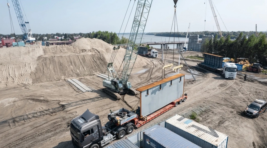 На левом берегу Иртыша начали строительство моста Северного обхода Омска