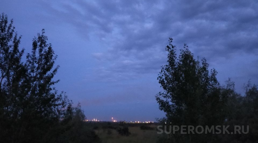 Омич заснял НЛО на видеорегистратор