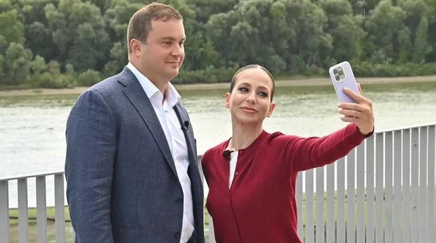 Барановская приехала на съемки с Хоценко в Омске