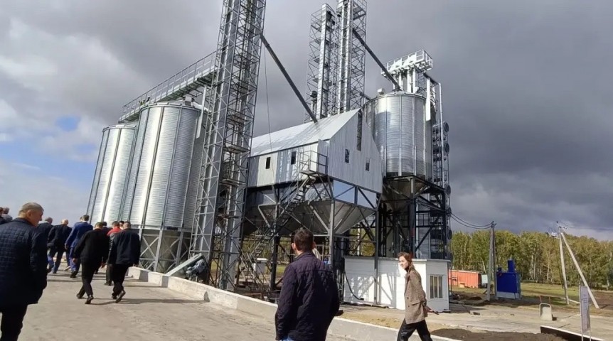 В Омской области введен в эксплуатацию мощный зерносушильный комплекс