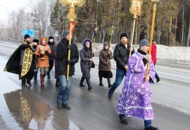 Священнослужители освятили трассу Тюмень – Ишим – Омск