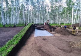 Под Омском нашли детское погребение