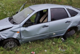 В Омской области насмерть разбился водитель отечественного авто