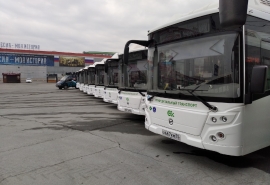 Два десятка новых экологичных автобусов прибудут в Омск до конца месяца