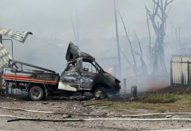 Виталий Хоценко сообщил о поддержке жителям после страшного пожара в частном секторе Омска