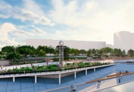 Губернатор Хоценко показал эскизы обновленной набережной в Омске