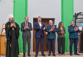 Омский губернатор Хоценко открыл обновленную кадетскую школу-интернат имени Дмитрия Язова