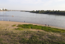 В Омске сдали затон Иртыша напротив Первомайского пляжа