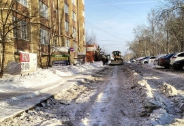 В Омском районе продолжаются работы по зимнему содержанию дорог