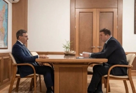 Омский губернатор Хоценко встретился с министром науки РФ Фальковым. О чем шла речь