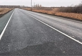 Омский губернатор Хоценко сообщил о продолжении ремонта дороги в Тюкалинском районе