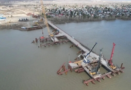 Хоценко показал новый мост через Иртыш в Омске