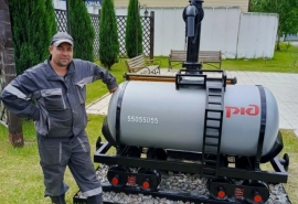Омский сварщик изготовил из «вторсырья» именную цистерну