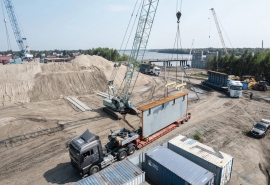 На левом берегу Иртыша начали строительство моста Северного обхода Омска