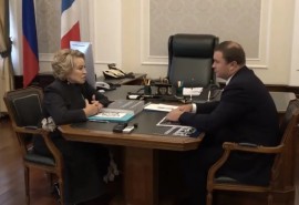 Хоценко обсудил с Матвиенко подготовку к 400-летию Омского Прииртышья