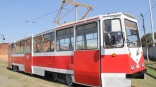 В Омске на линию вышел трамвайный вагон после капитально-восстановительного ремонта