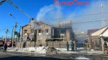 Появились кадры с места пожара в омском ресторане «Фан-Фан»