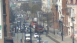 В центре Омска из-за пожара перекрыли улицу Ленина
